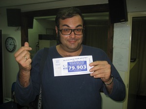 Ariel Santamaria amb la participació de loteria